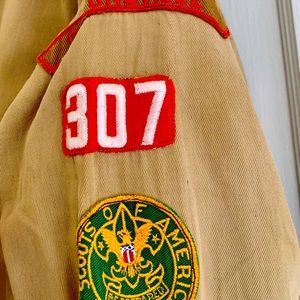 Vintage Scout Leader Uniform. Shirt only. Circa 1940s. Troop 307 Catonsville.